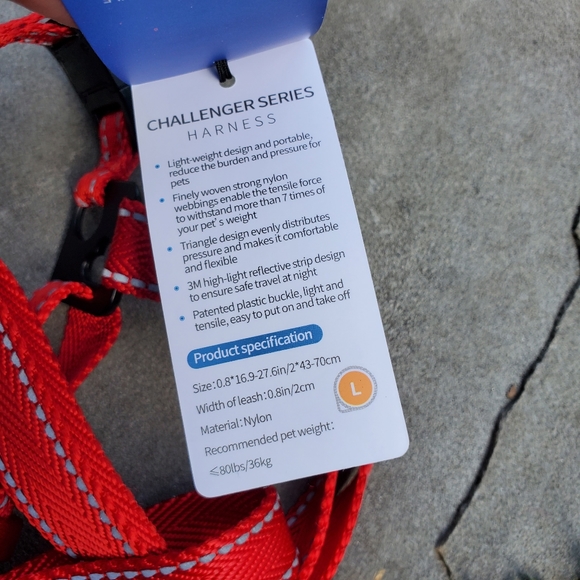 DOGNESS Challenger Series Harness, Light Weight, Reflective at Low Light, size L - Picture 10 of 12